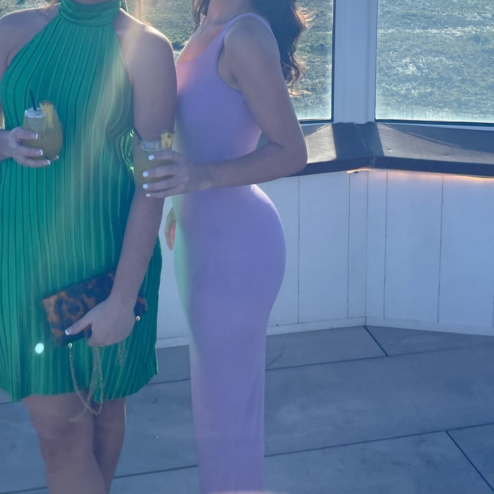 Long elegant bodycon formal dress - Naked Wardrobe size S